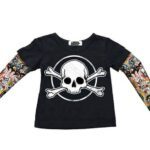 Lethal Threat T-Shirt KIDS TATTOO SLEEVE SKULL & BONES