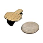 Biltwell-Emaille-Nadel Finger antik verwittert – Bild 3