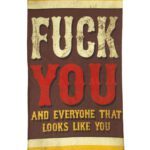 King Kerosin Multifunktions-Tunnel aus Coolmax im Retro-Design »F**k you«