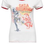 Queen Kerosin Contrast Shirt mit Cartoon Print im Vintage Style »Caza«