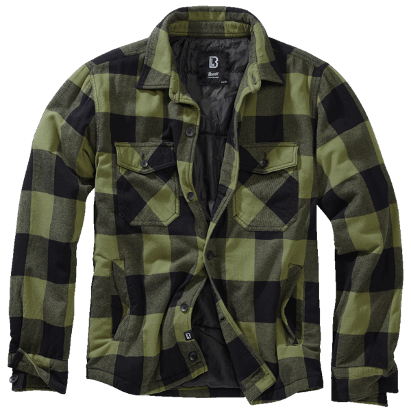 Brandit Lumberjacket schwarz/oliv