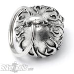 Biker-​Bell 3D Totenkopf mit Flammen Biker-​Bell burning Skull – Bild 2