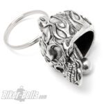 Biker-​Bell 3D Totenkopf mit Flammen Biker-​Bell burning Skull – Bild 4