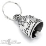 Biker-​Bell Lady Rider mit Rosen verziert Glücksglöckchen für Motorradfahrerinnen – Bild 5