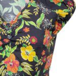 Queen Kerosin SWING KLEID MIT TROPISCHEM ALL-OVER-PRINT »HIBISKUS BLACK« – Bild 4