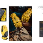 Rude Riders Tattoo gelbe Motorradhandschuhe aus Leder – Bild 5