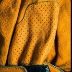 70´s MOTORRADHANDSCHUHE AUS ARBEITSLEDER Gelb – Bild 4