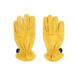 70´s MOTORRADHANDSCHUHE AUS ARBEITSLEDER Gelb – Bild 5