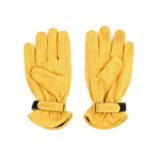 70´s MOTORRADHANDSCHUHE AUS ARBEITSLEDER Gelb – Bild 6