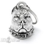 Biker Bell 3D Pitbull Dobermann Dogge Hund Bikerbell Motorrad Glocke – Bild 4
