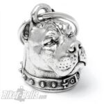 Biker Bell 3D Pitbull Dobermann Dogge Hund Bikerbell Motorrad Glocke
