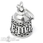 Biker-​Bell mit großen Buchstaben "Live to Ride to Live" – Bild 3