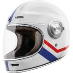 Torc T-1 Retro Allegiance Full Face Helm White Allegiance