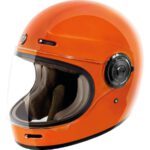 Torc T-1 Retro Full Face Helm Orange Gloss