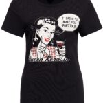 Queen Kerosin Print T-Shirt »I Drink to make you pretty«