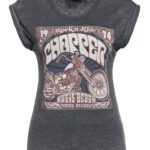 Queen Kerosin Sleveless Enzymewash Shirt »Chopper 1974«