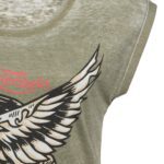Queen Kerosin T-SHIRT ENZYME WASH »HIT THE ROAD WHEEL« – Bild 3
