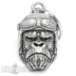 Bravo Bell 3D Gorilla mit Motorradhelm Glücksbringer