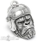 Bravo Bell 3D Gorilla mit Motorradhelm Glücksbringer – Bild 2