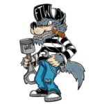 LETHAL THREAT FTW Piston Wolf Mini Decal/Sticker