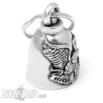 Bravo Bells Ride Free Adler Motorradfahrer Glücksbringer Geschenk Bikerbell Motorrad-​Glocke – Bild 3