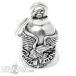 Bravo Bells Ride Free Adler Motorradfahrer Glücksbringer Geschenk Bikerbell Motorrad-​Glocke