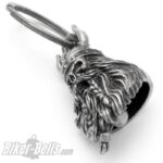 3D Totenkopf mit Wikinger-​Helm geflochtemen Bart Glücksbringer – Bild 2