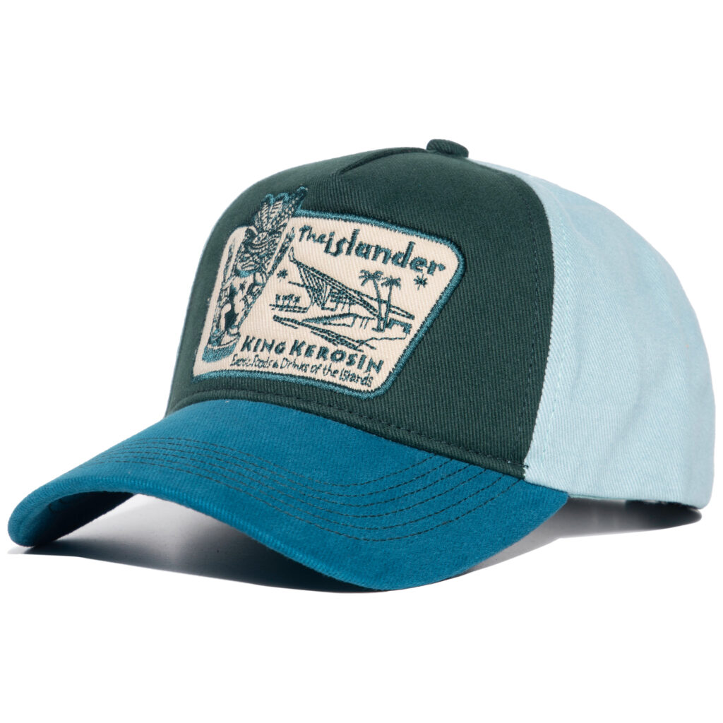 King Kerosin Cappellino Baseball Uomo – Snapback Flatbrim Con Ricamo 3D E Toppa – Stile Rockabilly