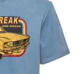 King Kerosin Herren T-Shirt Oilwashed "Speed Freak" (sky blue) – Bild 4
