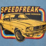 King Kerosin Herren T-Shirt Oilwashed "Speed Freak" (sky blue) – Bild 3
