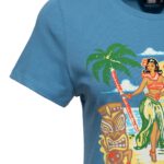 Queen Kerosin Damen Basic T-Shirt "Tiki Lagoon" – Bild 3