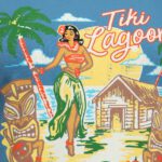 Queen Kerosin Damen Basic T-Shirt "Tiki Lagoon" – Bild 4
