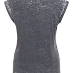 Queen Kerosin Damen ENYZM Wash Sleeveless T-Shirt "No Time" – Bild 4