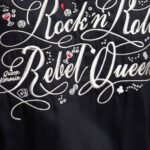 Queen Kerosin Damen Gabardin Jacke "Rockn roll Rebel Queen" – Bild 3