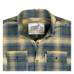 Biltwell Hi Test Flannel shirt moss – Bild 4