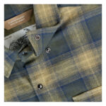 Biltwell Hi Test Flannel shirt moss – Bild 6