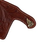 70´s Brieftasche TESSCHIO Klein Graviert Braun – Bild 2