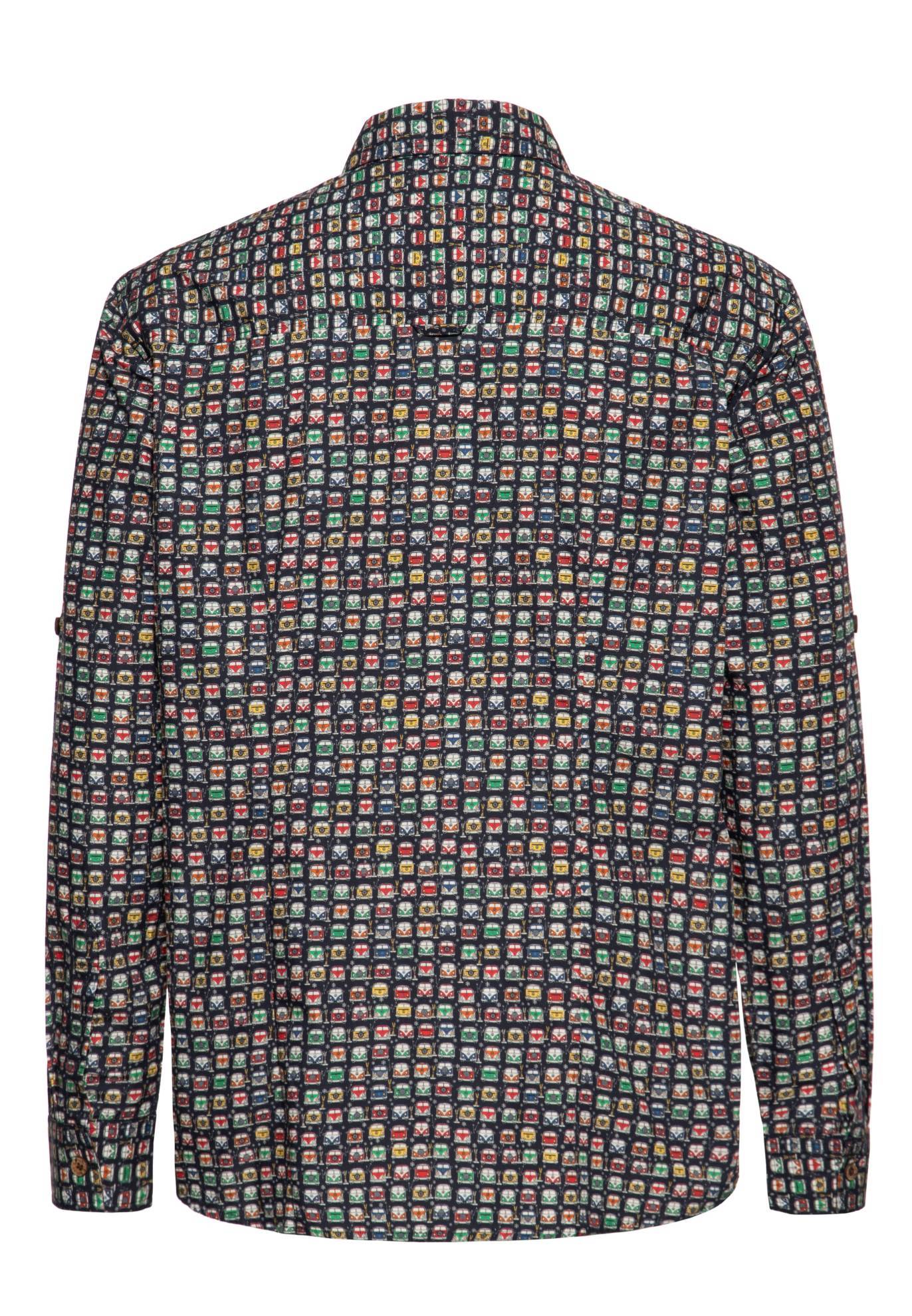 King Kerosin Herren Langarmhemd «Love Bus» – Bild 2