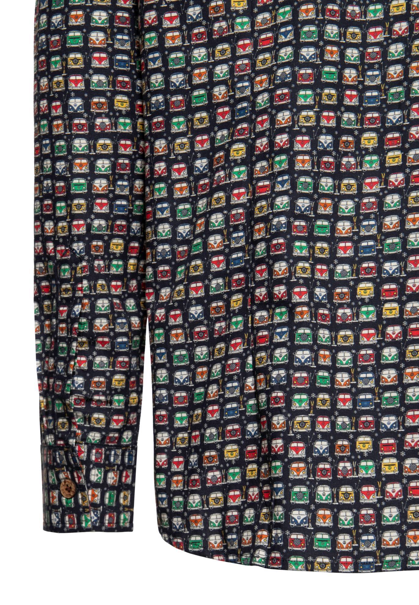 King Kerosin Herren Langarmhemd «Love Bus» – Bild 4