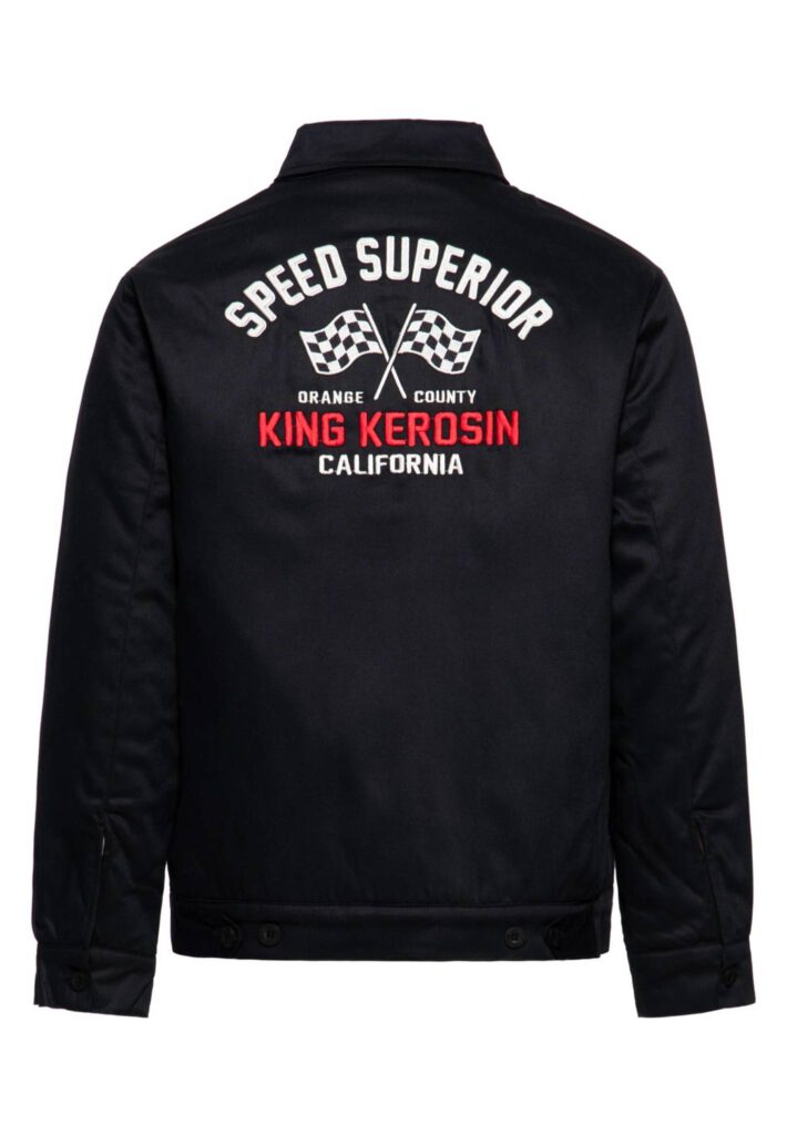 King Kerosin Herren 50 er Gabardine Jacket “Speed Superior