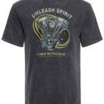 King Kerosin Acid Wash T-Shirt «Unleash Spirit»