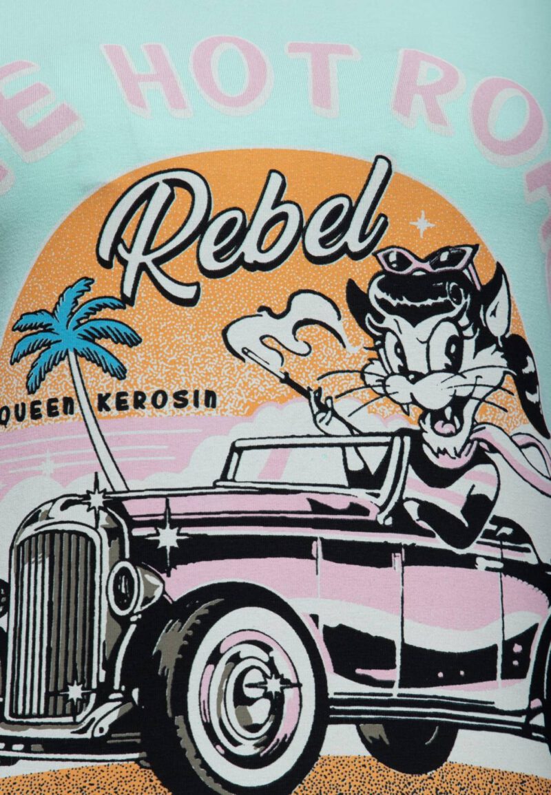 Queen Kerosin Damen T-Shirt "The Hot Road Rebel" – Bild 4