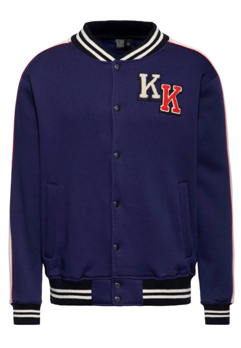 King Kerosin Herren College Jacket with piping"Speedfreak" – Bild 2