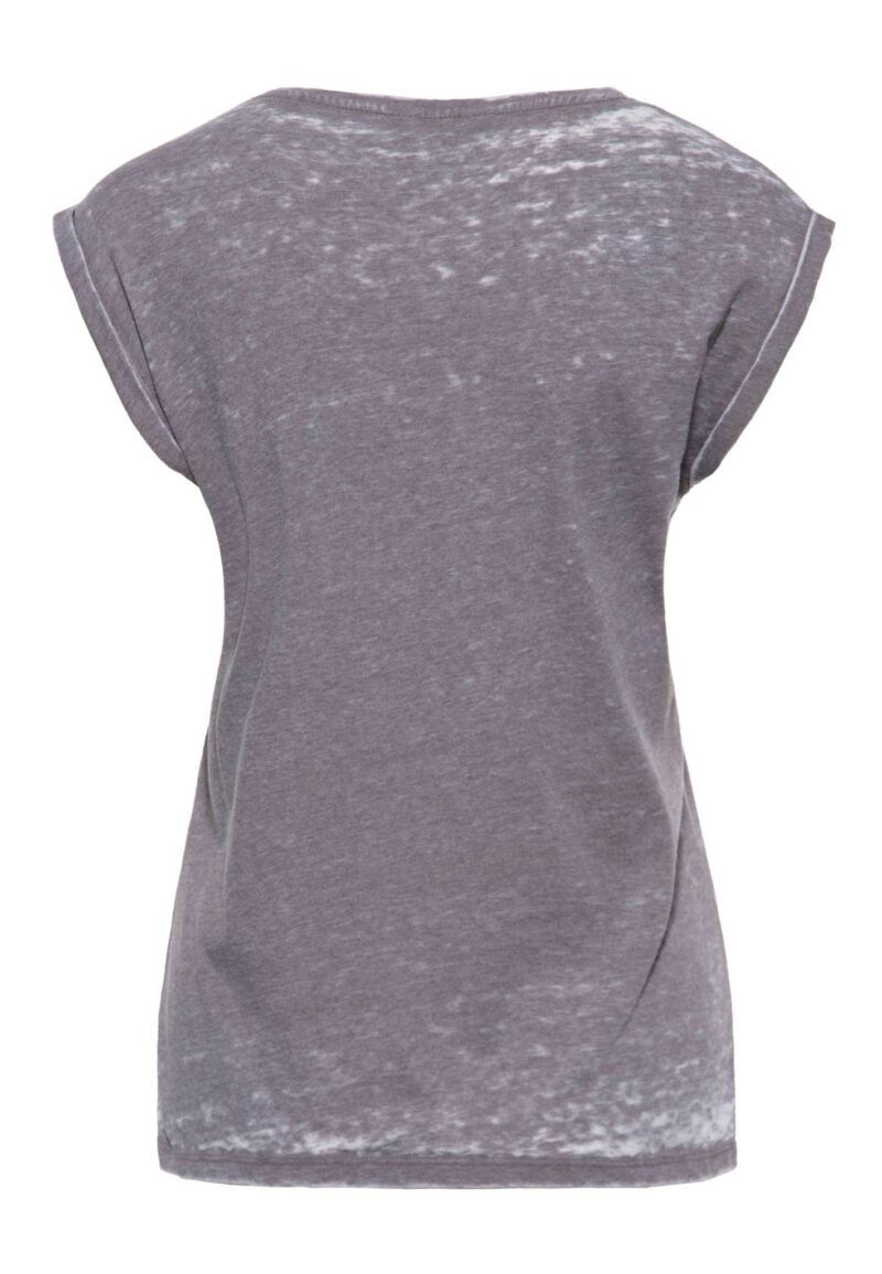 Queen Kerosin Damen T-Shirt Enzymwash "Ride in to the Wild" – Bild 3