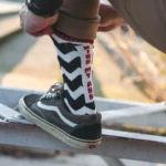 Age of Glory Tracks Socks Black Off-White Burgundy – Bild 5
