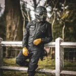 Age of Glory Worker Coated Denim Jacket Black/Schwarz – Bild 7