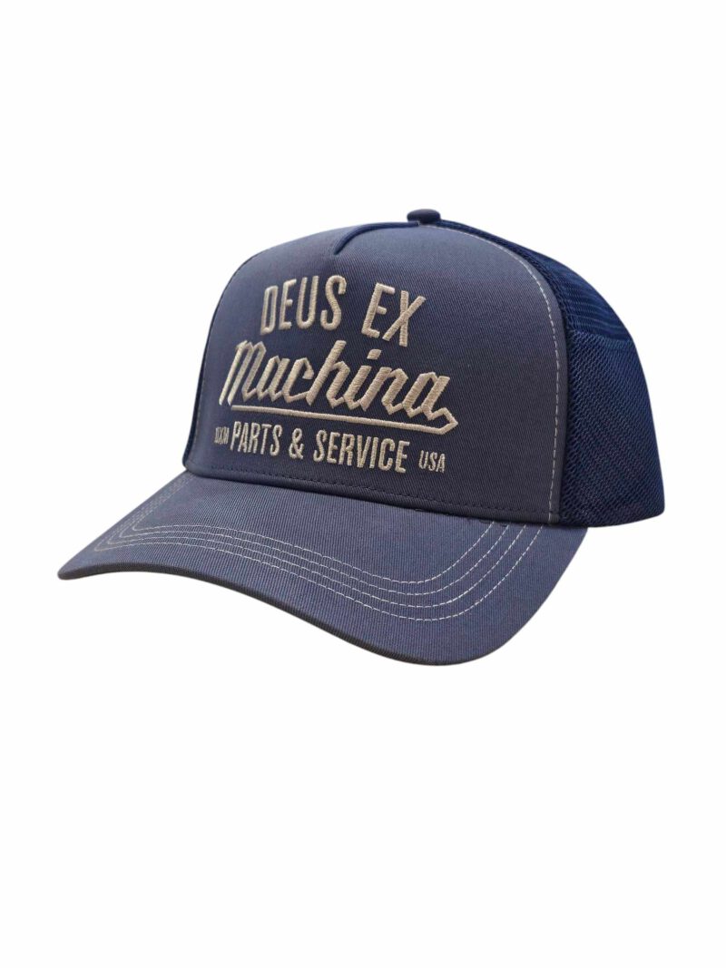 Deus ex Machina Trucker Cap "Overbite Trucker Mechanic Blue"