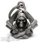 Gremlin Abschreckung 3D Sensenmann Biker-​​Bell Reaper Sam Cro Motorrad-​​Glocke