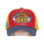 King Kerosin HERREN TRUCKER CAP "TITTIES AND BEER" (rot/gelb/blau) – Bild 2