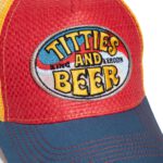 King Kerosin HERREN TRUCKER CAP "TITTIES AND BEER" (rot/gelb/blau) – Bild 5
